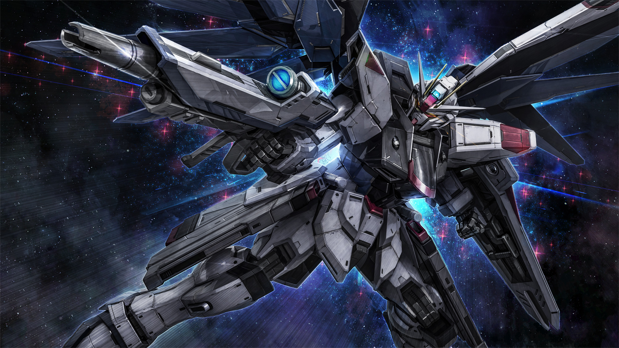 Extracted the Freedom Gundam Banner Art from GBO2 steam website : r/GBO2